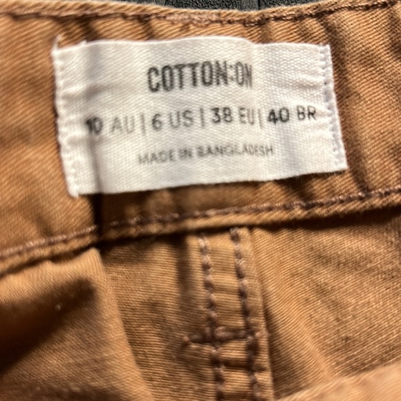 Cotton On 5 Button Latte Brown 5 Pocket Trousers - Picture 3 of 8